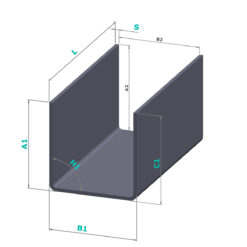 U-Profiel rvs