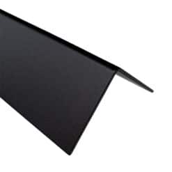 Aluminium Hoekprofiel 45 x 286 mm Ral 9005 - Gitzwart - Fijnstructuur mat In kleur