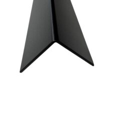 Aluminium Hoekprofiel 45 x 286 mm Ral 9005 - Gitzwart - Fijnstructuur mat In kleur