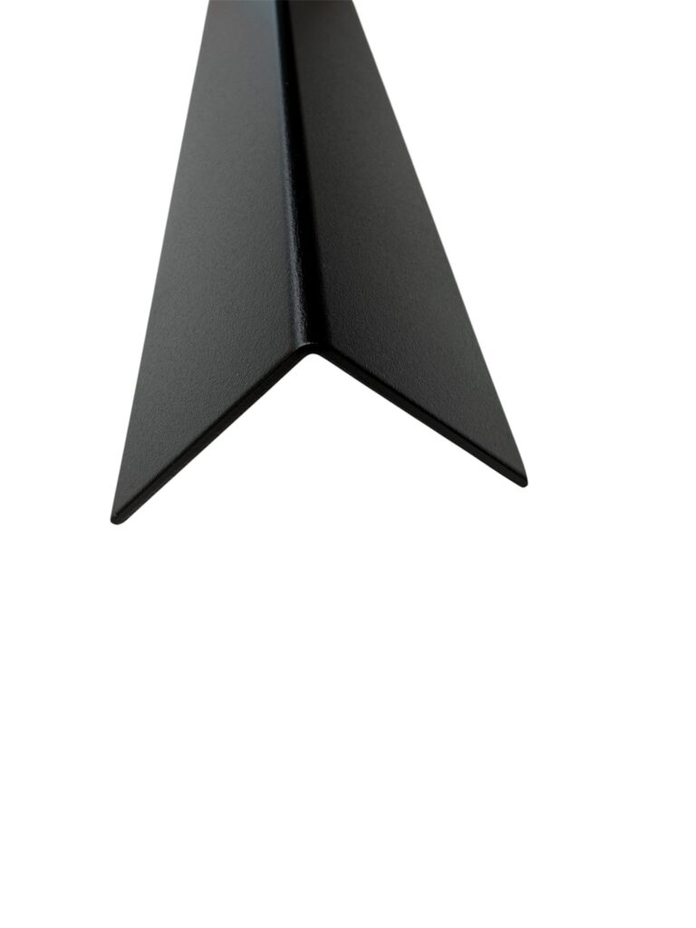 Aluminium Hoekprofiel 45 x 286 mm Ral 9005 - Gitzwart - Fijnstructuur mat In kleur