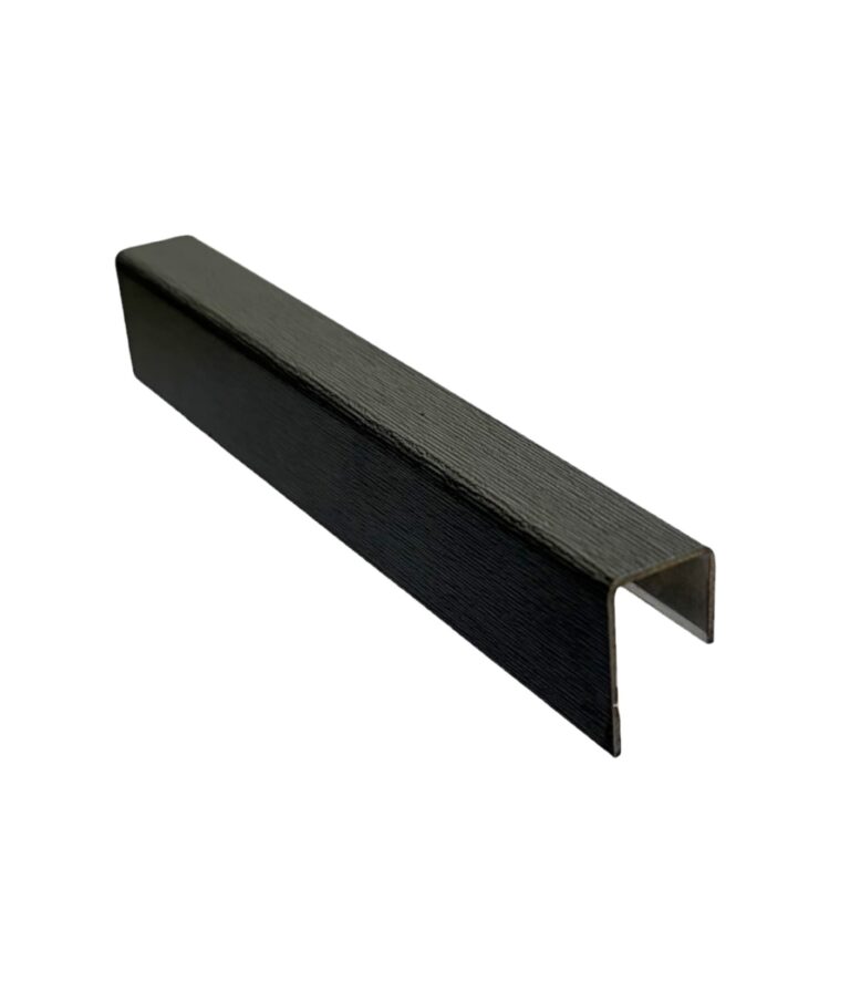 RVS U-profiel 22 x 14.8 x 13 mm Zwart